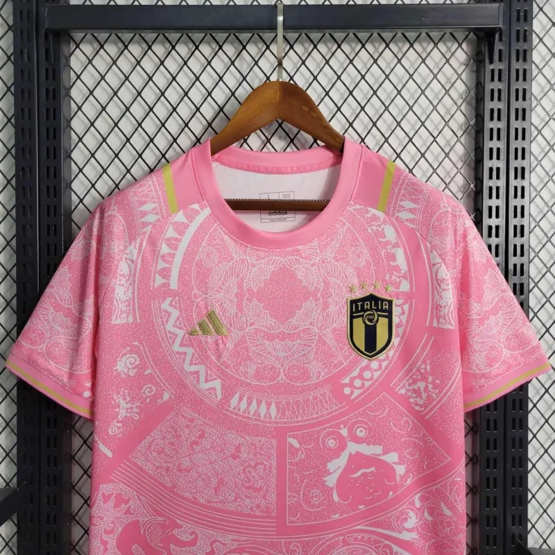 2024 Italy Special Edition Home Jersey Pink - 图片 4