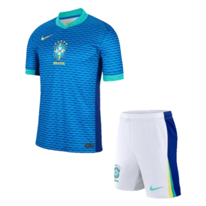 Kids Brazil Custom Away Soccer Kits 2024