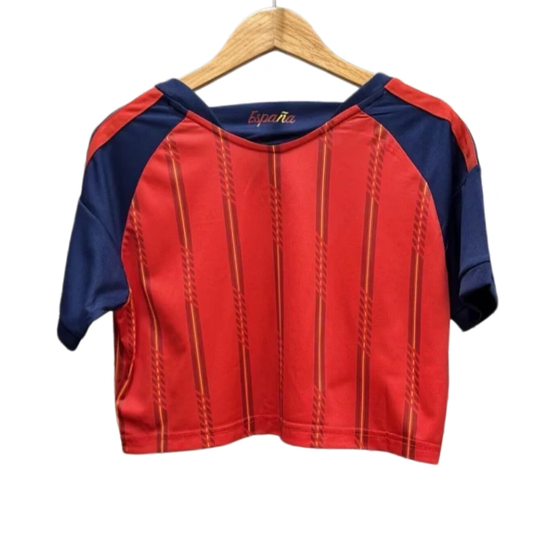 Spain World Cup 2026 Home Women's Crop Top - 图片 3