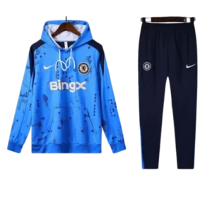 Nike Chelsea 2024-25 Hooded Blue Training Tracksuit Kits
