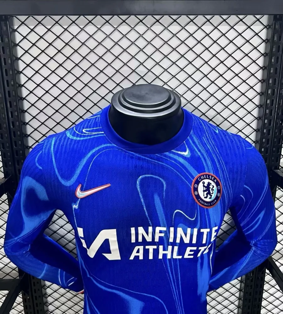 2024-25 Chelsea Club Home Player Version Long Sleeve Football Shirt - 图片 3