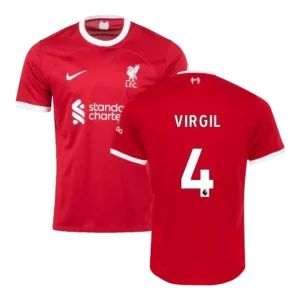 2023-24 M.SALAH #11 VIRGIL #4 SZBOSZLAI #8 MAC ALLISTER #10 Liverpool Home Jersey