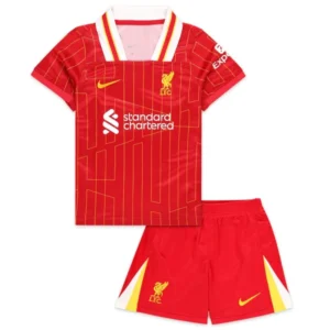 24-25 Liverpool Home Kids Kits Youth Apparels Football Jersey