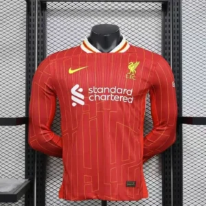 24-25 Liverpool Home Long Sleeve Kit Player Version Shirt Football Jerseys