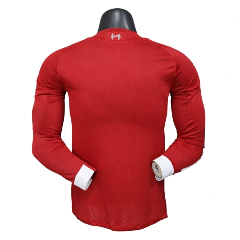 Liverpool Long Sleeve Jersey Home Football Shirt 2025-26-Player version - 图片 3