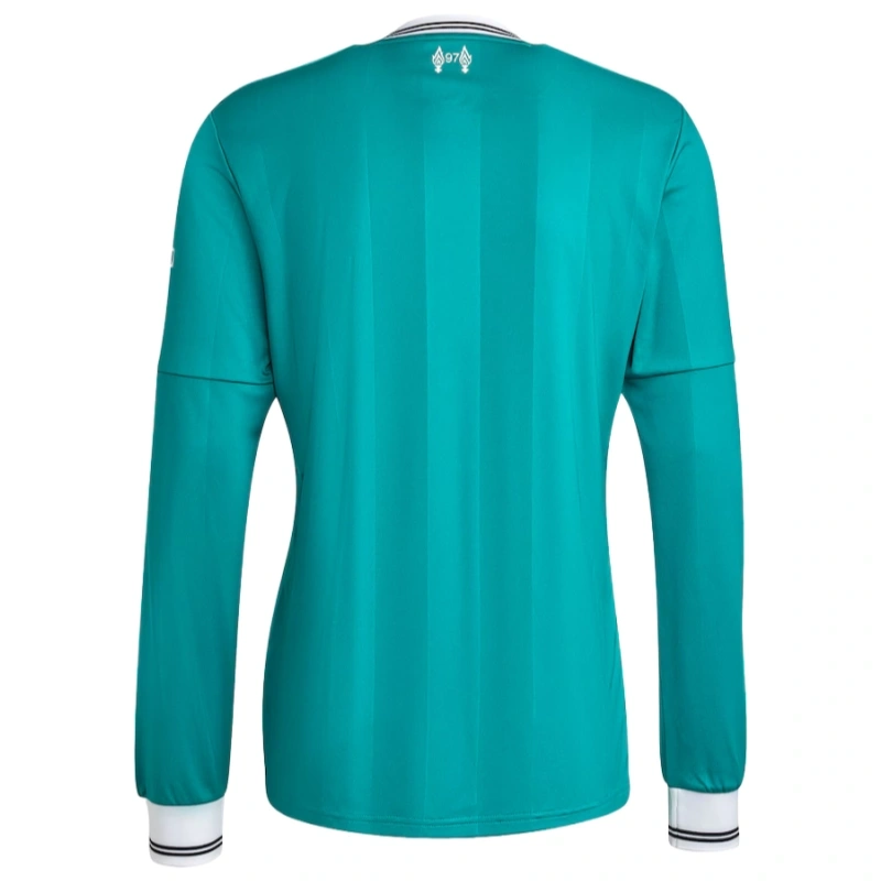 Liverpool Long Sleeve Third away green football jersey 2025-26 Fan version - 图片 3