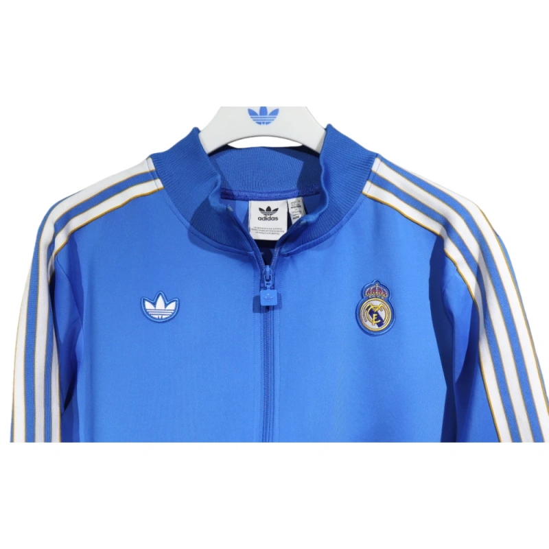 25-26 Real Madrid Training Kit (jacket+Pants) Blue - 图片 6