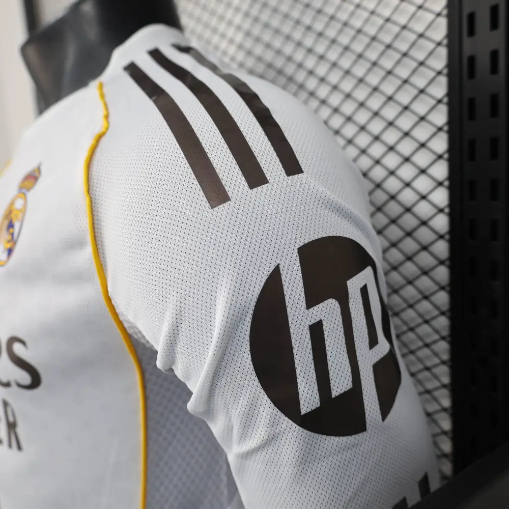 Real Madrid Home Soccer Jersey Player Version Shirt Long Sleeve 25-26 - 图片 4