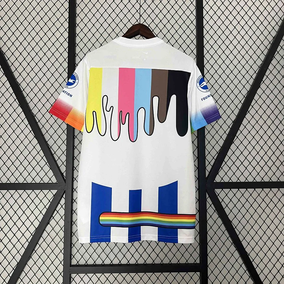2023-24 Brighton & Hove Albion Rainbow Laces Pre-Match Jersey - 图片 3