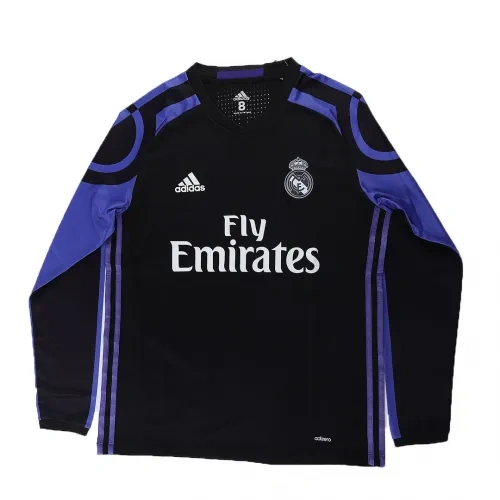 2016/17 Real Madrid Retro Long Sleeve Jersey Third Away - 图片 8