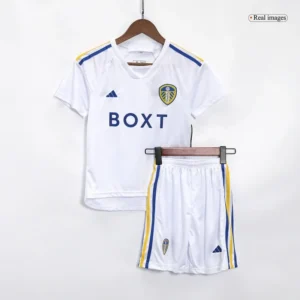 Kids Leeds United 2023/24 Home Kit Jersey+Shorts