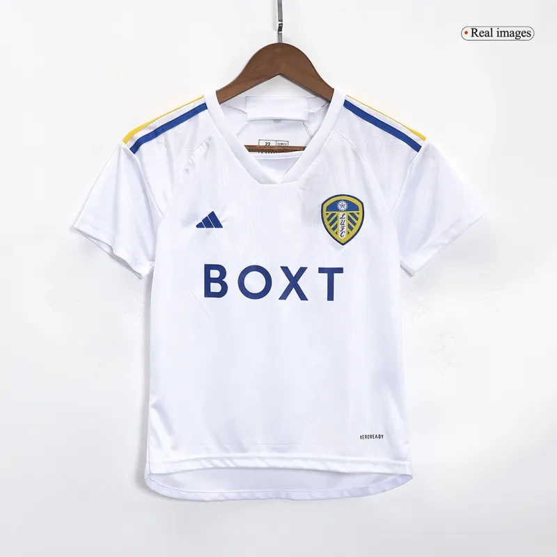 Kids Leeds United 2023/24 Home Kit Jersey+Shorts - 图片 3
