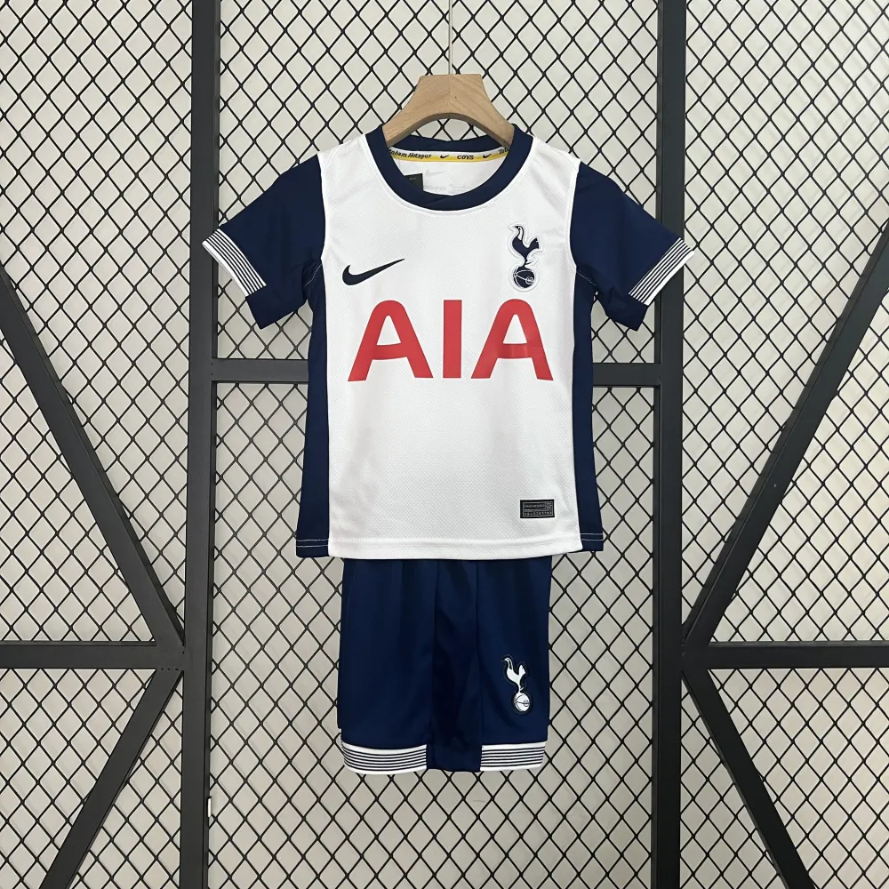 24-25 Tottenham Hotspur Home Kid Kits Youth Apparels Soccer Jersey