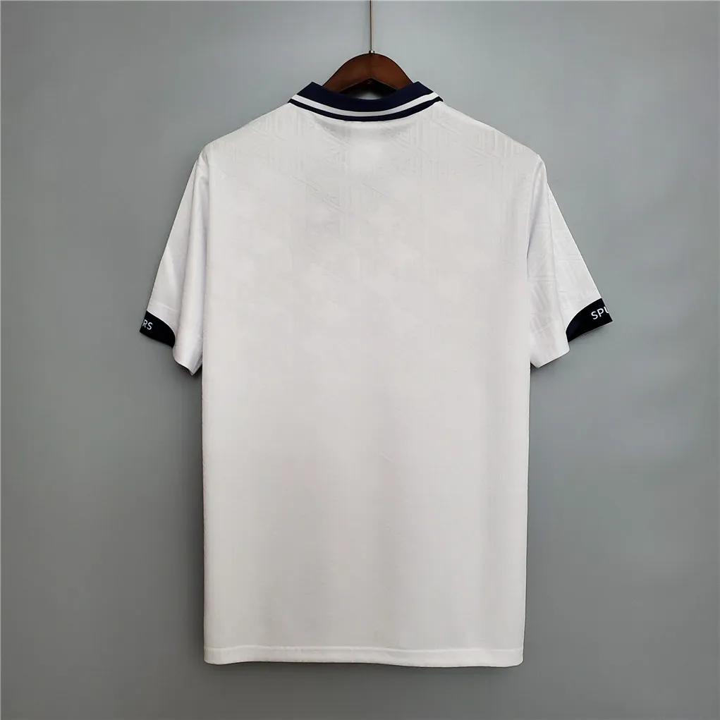 Tottenham Hotspur Retro Soccer Jersey Home Shirt Replica 1991-93 - 图片 3