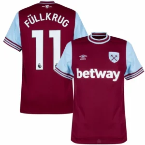 West Ham United Home Füllkrug 11 Shirt 2024-2025 Fan version