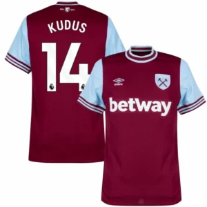 West Ham United Home Kudus 14 Shirt 2024-2025 Player version