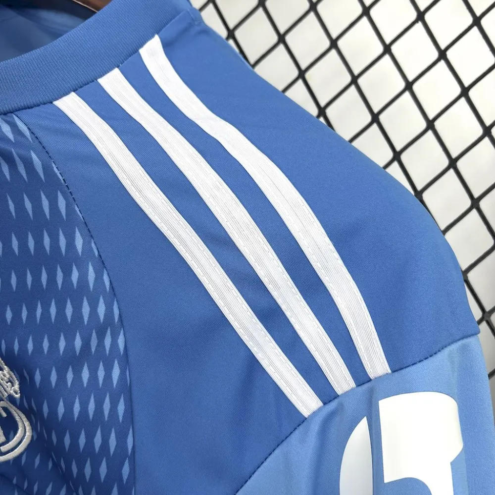 25-26 Real Madrid Blue Goalkeeper Football Jersey Fan Version - 图片 4