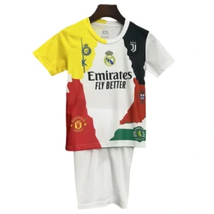 Cristiano Ronaldo Commemorative Edition Kids Kits Jersey+Shorts
