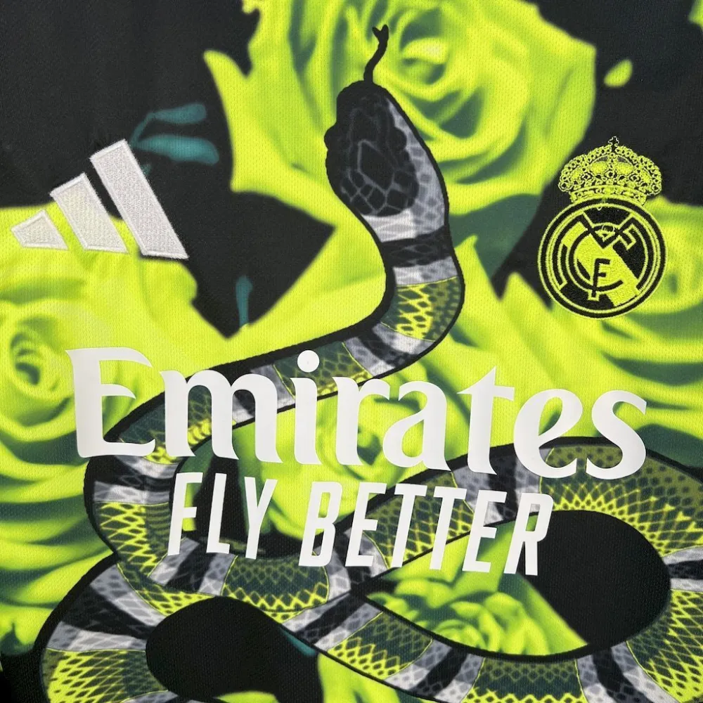25-26 Real Madrid Green Snake Special Edition Shirt - 图片 4
