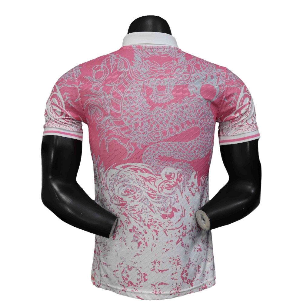 25-26 Real Madrid Pink Dragon Special Edition Kit Player Version Shirt - 图片 3