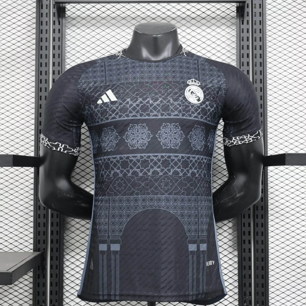 Real Madrid 24-25 Special Edition Black Mandala Player Version Shirt Sport