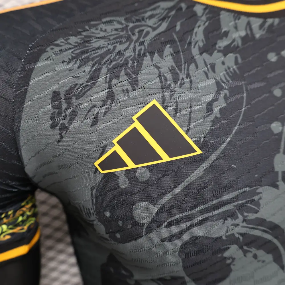Real Madrid 24-25 Dragon Pattern Black Player Edition Jersey - 图片 8