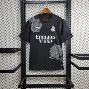 Y3 Real Madrid 24-25 Black Football Jersey