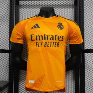 24-25 Real Madrid Away Soccer Jersey Player Edition Long Sleeve