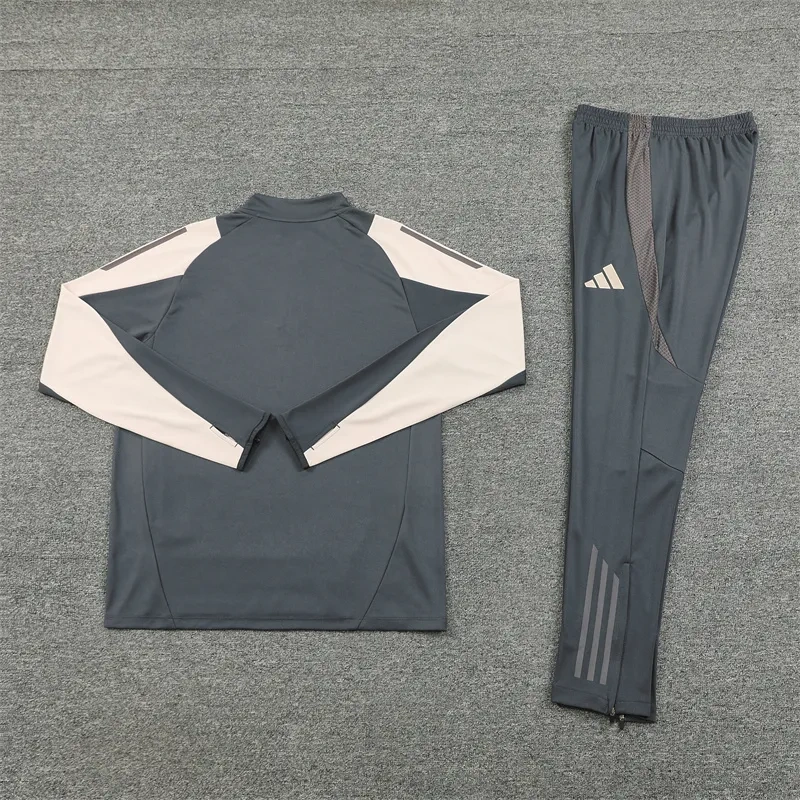 Real Madrid Zipper Sweatshirt Kit(Top+Pants) 2024-25 - 图片 5