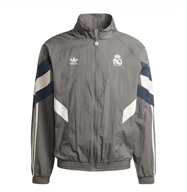 2024-2025 Real Madrid Jersey Windbreaker Grey - 图片 2
