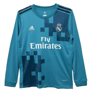 Real Madrid Retro Long Sleeve Jersey Third Away 2017-18
