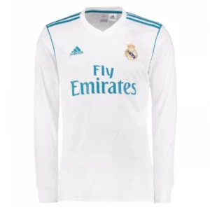 Real Madrid Retro Home Long Sleeve Jersey 2017-18