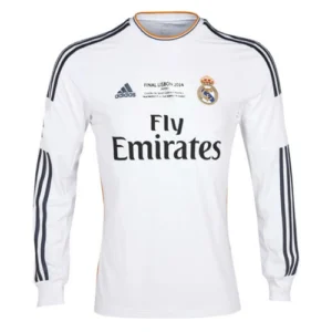 Real Madrid Retro Jersey Home Long Sleeve 2013-14