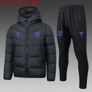 Barcelona Cotton Hoodie Coat With Pants Black 2025/26