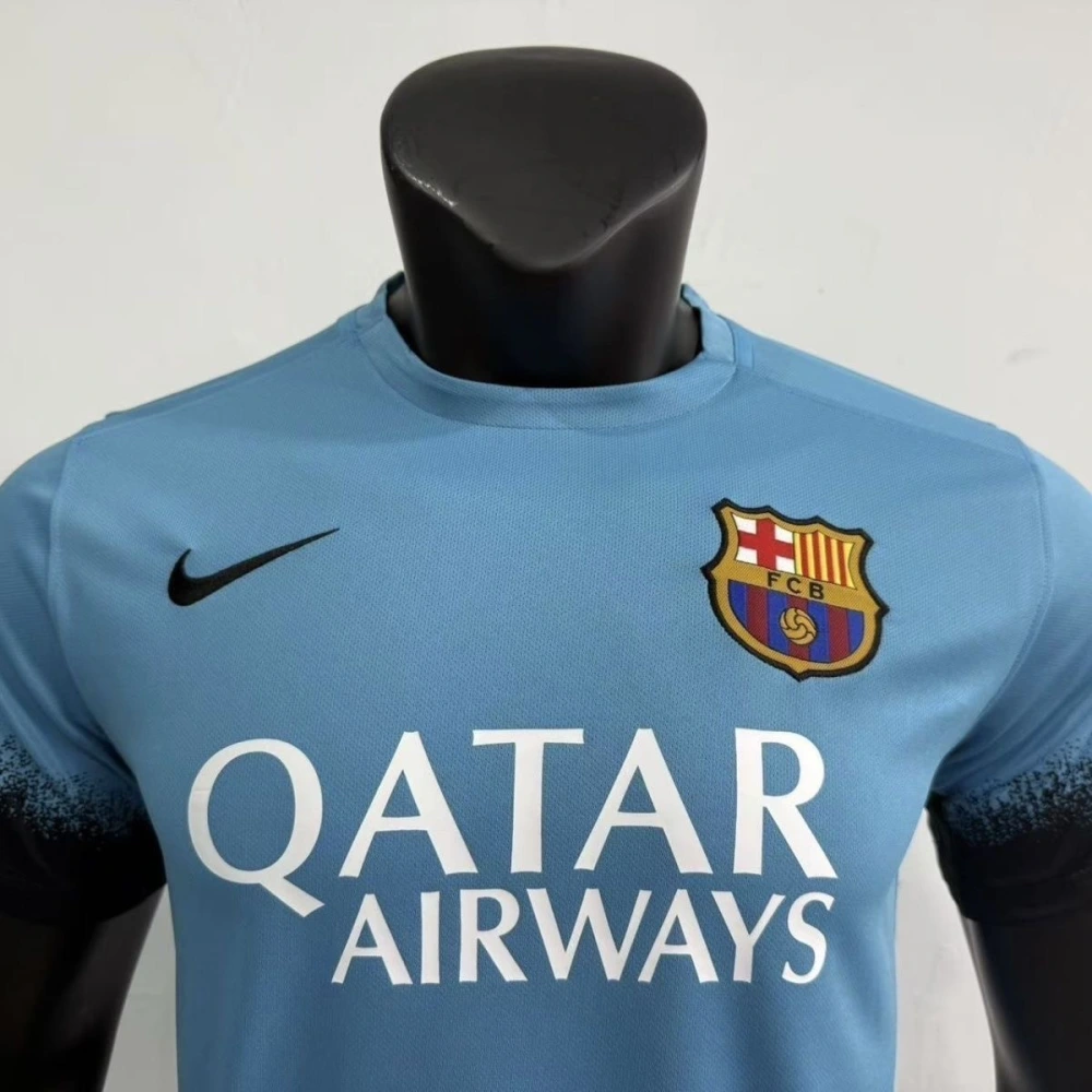 15-16 Barcelona Retro Away Football Jersey (Player Version) - 图片 4