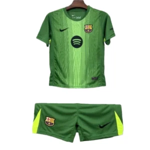2025-26 Barcelona Goalkeeper Football jersey jersey+Shorts Fan Version