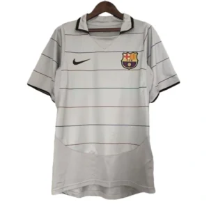 03-04 Barcelona Retro jersey Away Soccer Shirt
