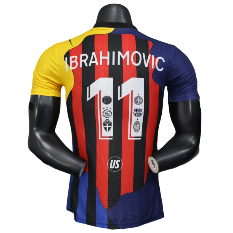 IBRAHIMOVIC #11 Milan Shirt Special Edition Football Jersey Player Version 25-26 - 图片 6