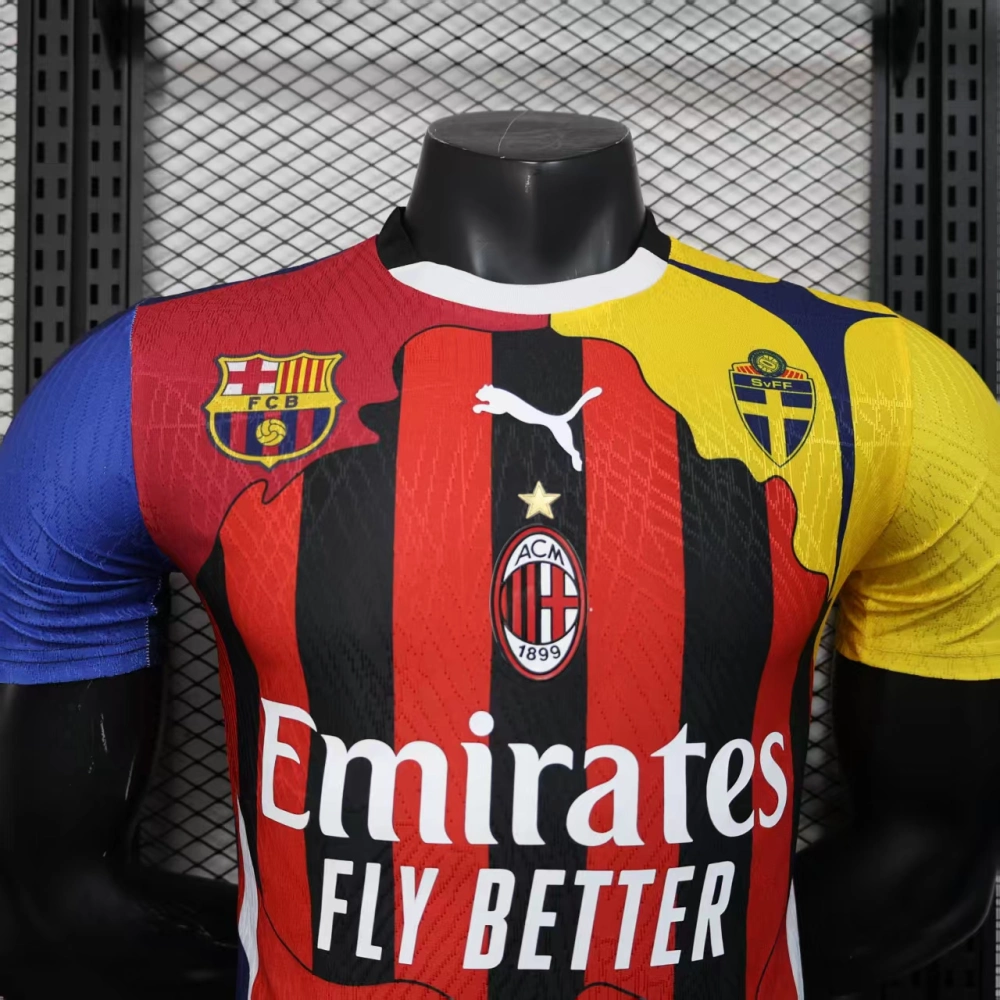 IBRAHIMOVIC #11 Milan Shirt Special Edition Football Jersey Player Version 25-26 - 图片 5