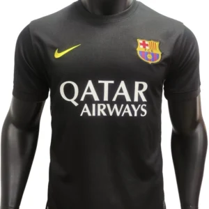 13-14 Barcelona second away black football jersey