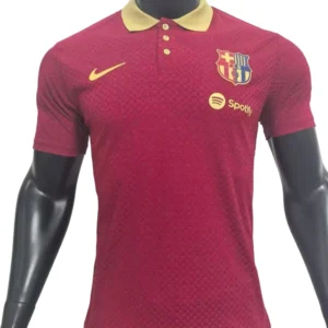25-26 Barcelona burgundy special edition polo shirt