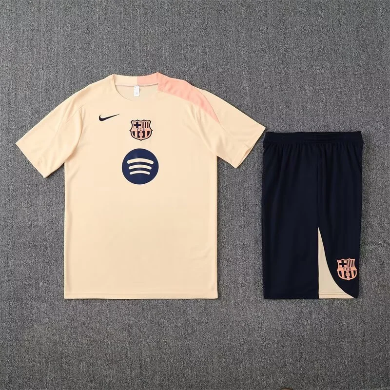 25-26 Barcelona Yellow Training Kits Football Tracksuits - 图片 3