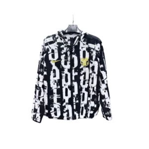 La Liga Barcelona stormcoat jacket long sleeved hooded embroidered edition jacket sportswear 25-26