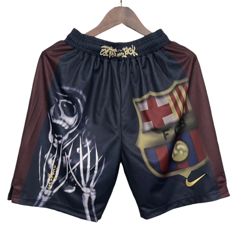 Barcelona X Travis Scott Special Edition Soccer Shorts 25-26 - 图片 3